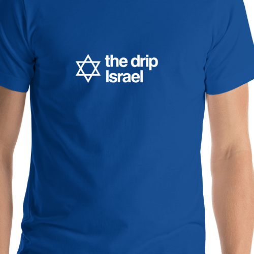 The Drip Israel T-Shirt - Jewish Star of David - Shirt Close-Up View