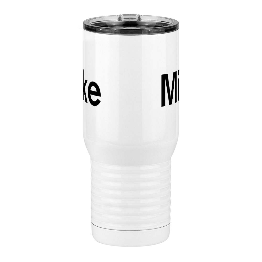 Personalized Travel Coffee Mug Tumbler with Handle (20 oz) - Front View