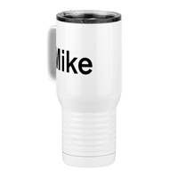 Thumbnail for Personalized Travel Coffee Mug Tumbler with Handle (20 oz) - Front Left View