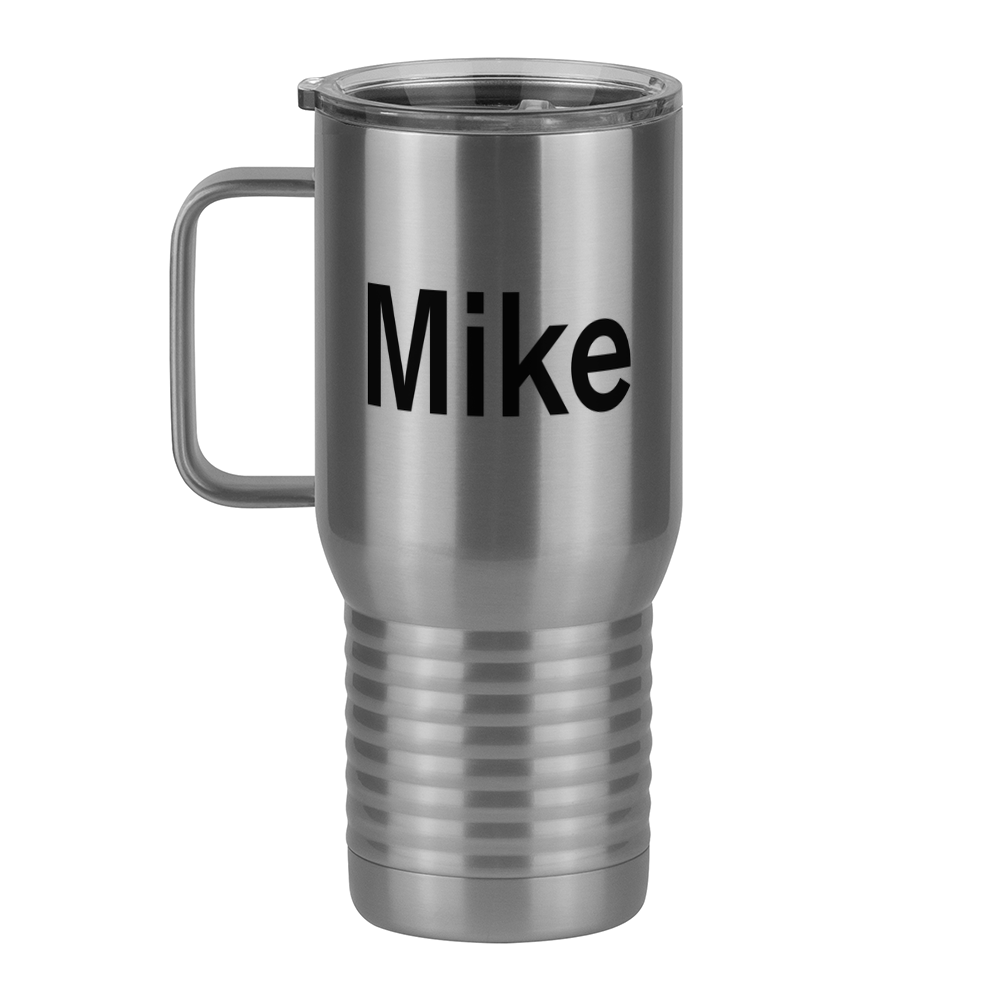 Personalized Travel Coffee Mug Tumbler with Handle (20 oz) - Left View
