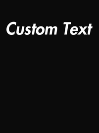 Thumbnail for Personalized T-Shirt - Black Heather - Your Custom Text - Decorate View