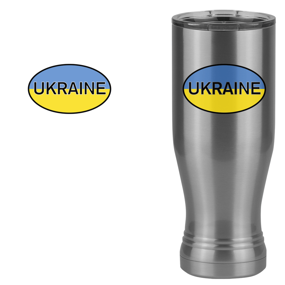 Ukraine Pilsner Tumbler (20 oz) - Design View