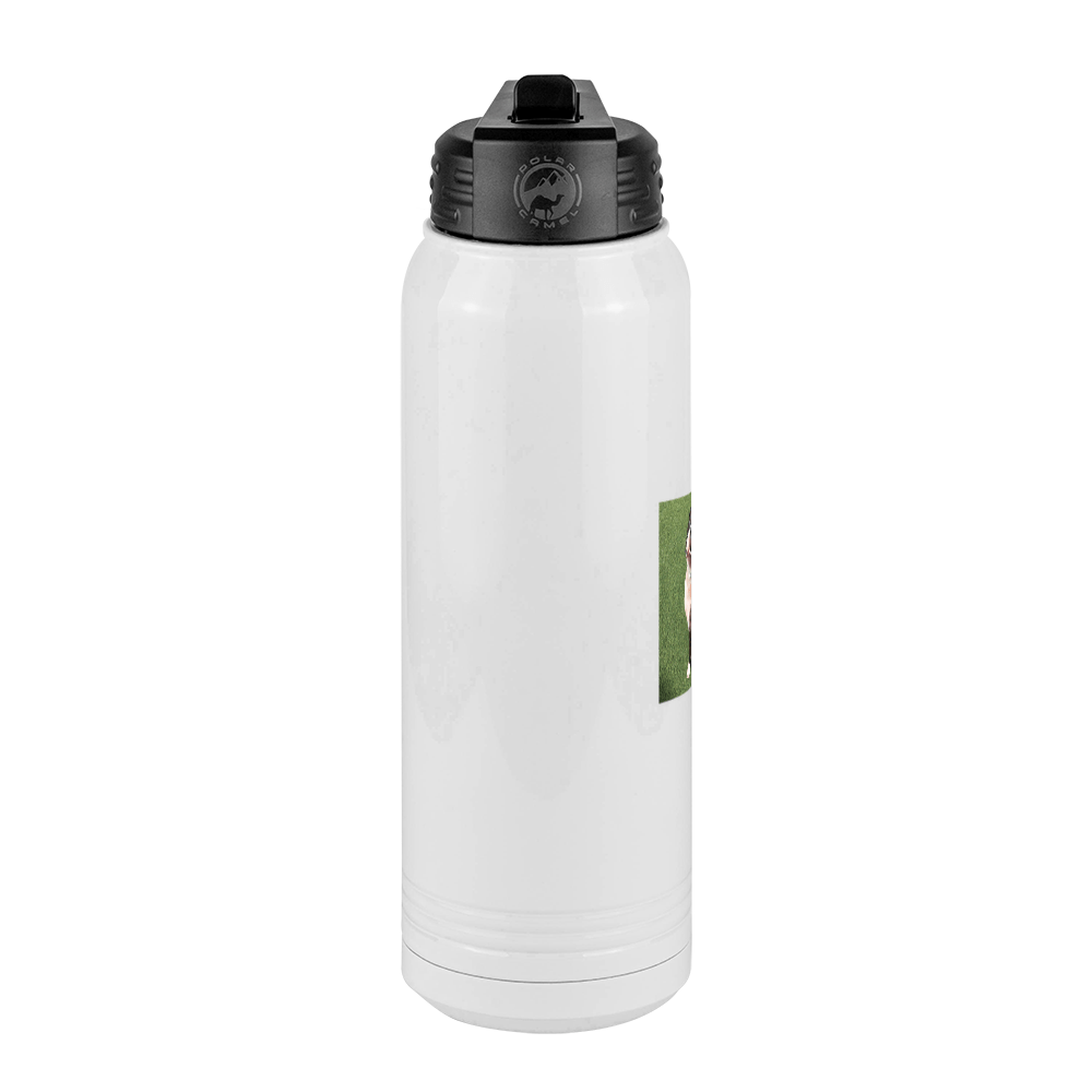 Photo Upload Water Bottle (30 oz) - Square Image - Center View