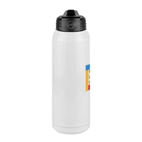 Thumbnail for Upload Your Logo Water Bottle (30 oz) - Square Logo - Center View