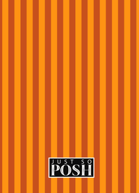 Thumbnail for Personalized Vertical Stripes I Journal - Shades of Orange - Circle Nameplate - Back View