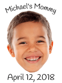 Thumbnail for Personalized White T-Shirt - Your Child's Face - Decorate View