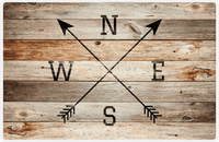 Thumbnail for Personalized Wood Grain Placemat - Arrows - Natural Wood -  View