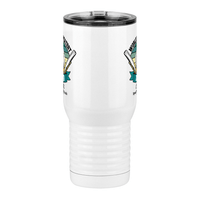Thumbnail for Personalized World's Greatest Travel Coffee Mug Tumbler with Handle (20 oz) - Front View