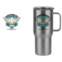 Thumbnail for Personalized World's Greatest Travel Coffee Mug Tumbler with Handle (20 oz) - Design View