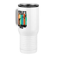 Thumbnail for World's Greatest Dad Travel Coffee Mug Tumbler with Handle (20 oz) - Hunting - Front Left View
