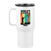 Thumbnail for World's Greatest Dad Travel Coffee Mug Tumbler with Handle (20 oz) - Hunting - Left View