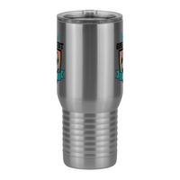 Thumbnail for World's Greatest Dad Travel Coffee Mug Tumbler with Handle (20 oz) - Soccer - Front View