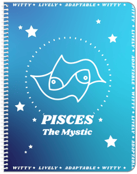 Thumbnail for Zodiac Sign Notebook - Traits of a Pisces - Front View