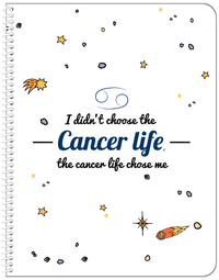 Thumbnail for Zodiac Sign Notebook - Cancer Life - Front View