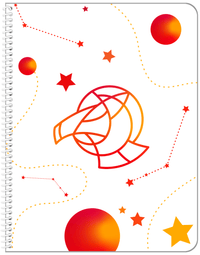Thumbnail for Zodiac Sign Notebook - Constellations - Aries - Front View