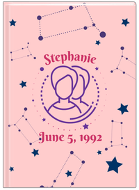 Thumbnail for Personalized Zodiac Sign Journal - Constellation - Gemini - Front View