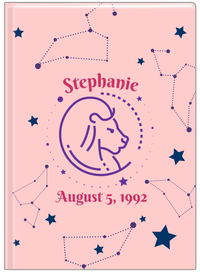 Thumbnail for Personalized Zodiac Sign Journal - Constellation - Leo - Front View