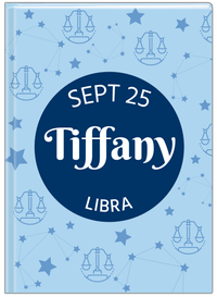 Thumbnail for Personalized Zodiac Sign Journal - Constellation Circle - Libra - Front View
