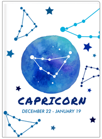Thumbnail for Zodiac Sign Journal - Date Range - Capricorn - Front View