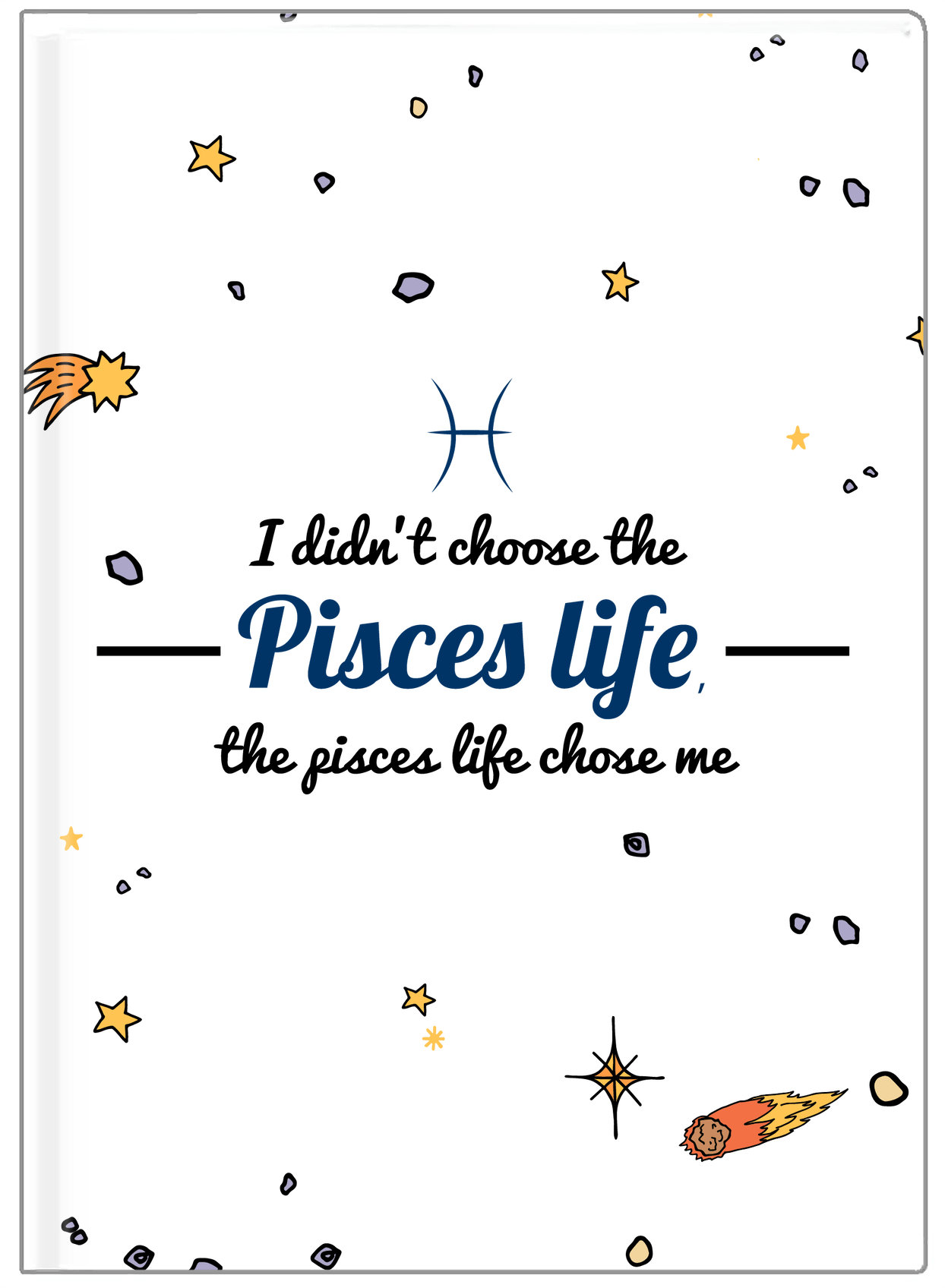 Zodiac Sign Journal - Pisces Life - Front View