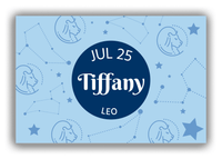 Thumbnail for Personalized Zodiac Sign Canvas Wrap & Photo Print - Constellation Circle - Leo - Front View