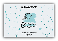 Thumbnail for Zodiac Sign Canvas Wrap & Photo Print - Characteristics of an Aquarius - Front View