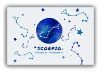 Thumbnail for Zodiac Sign Canvas Wrap & Photo Print - Date Range - Scorpio - Front View