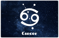 Thumbnail for Personalized Zodiac Sign Placemat - Night Sky - Cancer -  View