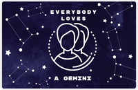 Thumbnail for Zodiac Sign Placemat - Everybody Loves a Gemini -  View