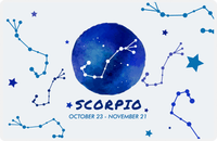Thumbnail for Zodiac Sign Placemat - Date Range - Scorpio -  View