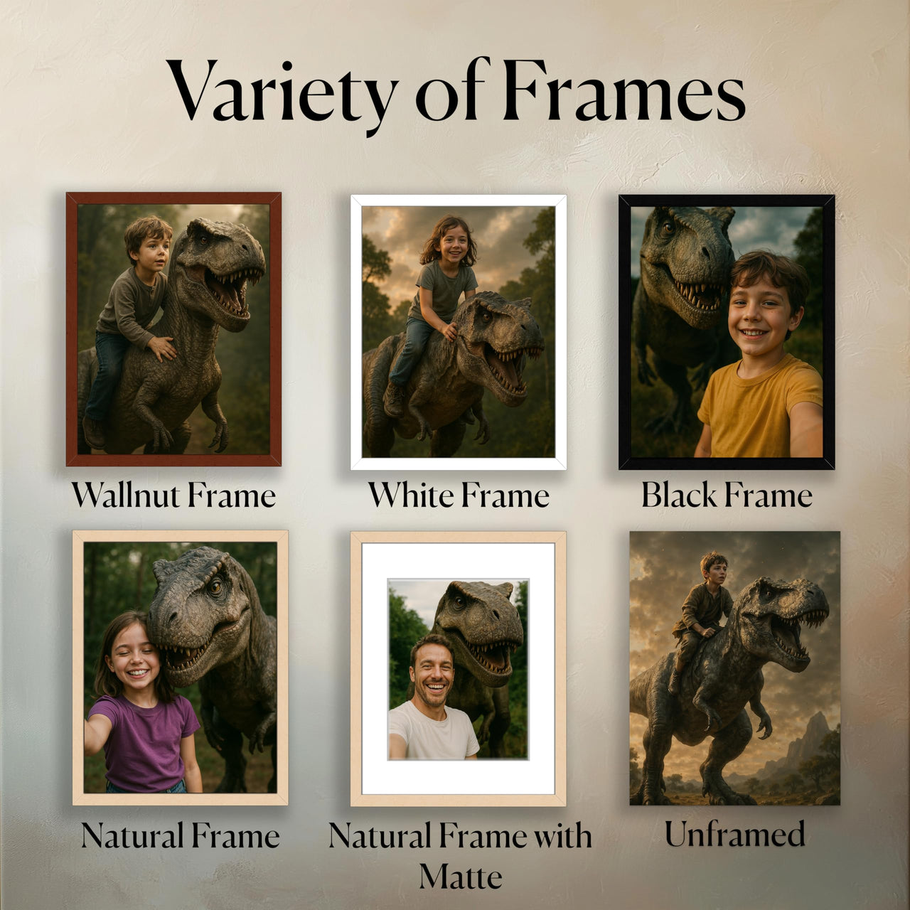 Personalized Dragon Adventure Wall Art – Create Your Own Fantasy Portrait, Transform Photo Into Unique Artwork, Birthday Gift, Ideal Poster For Kids Room, Bedroom, Playroom, Home Decor, Custom Print
