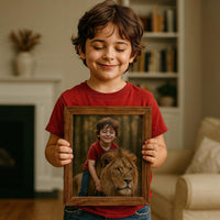 Thumbnail for Personalized Dragon Adventure Wall Art – Create Your Own Fantasy Portrait, Transform Photo Into Unique Artwork, Birthday Gift, Ideal Poster For Kids Room, Bedroom, Playroom, Home Decor, Custom Print