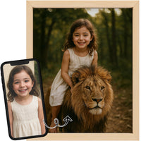 Thumbnail for Personalized Dragon Adventure Wall Art – Create Your Own Fantasy Portrait, Transform Photo Into Unique Artwork, Birthday Gift, Ideal Poster For Kids Room, Bedroom, Playroom, Home Decor, Custom Print