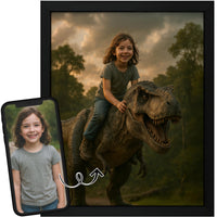 Thumbnail for Personalized Dragon Adventure Wall Art – Create Your Own Fantasy Portrait, Transform Photo Into Unique Artwork, Birthday Gift, Ideal Poster For Kids Room, Bedroom, Playroom, Home Decor, Custom Print