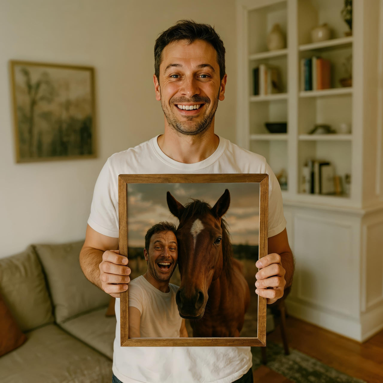 Personalized Dragon Adventure Wall Art – Create Your Own Fantasy Portrait, Transform Photo Into Unique Artwork, Birthday Gift, Ideal Poster For Kids Room, Bedroom, Playroom, Home Decor, Custom Print