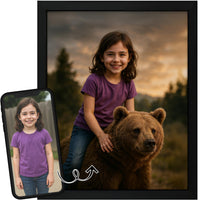 Thumbnail for Personalized Dragon Adventure Wall Art – Create Your Own Fantasy Portrait, Transform Photo Into Unique Artwork, Birthday Gift, Ideal Poster For Kids Room, Bedroom, Playroom, Home Decor, Custom Print