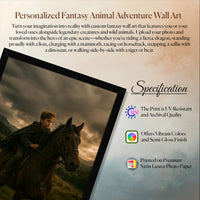 Thumbnail for Personalized Dragon Adventure Wall Art – Create Your Own Fantasy Portrait, Transform Photo Into Unique Artwork, Birthday Gift, Ideal Poster For Kids Room, Bedroom, Playroom, Home Decor, Custom Print