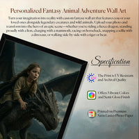 Thumbnail for Personalized Dragon Adventure Wall Art – Create Your Own Fantasy Portrait, Transform Photo Into Unique Artwork, Birthday Gift, Ideal Poster For Kids Room, Bedroom, Playroom, Home Decor, Custom Print