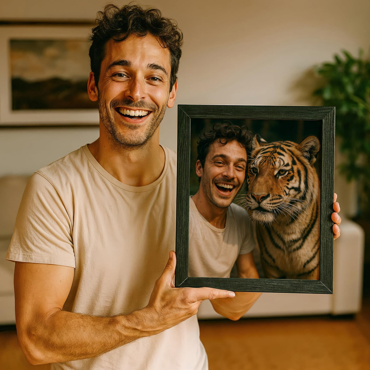 Personalized Dragon Adventure Wall Art – Create Your Own Fantasy Portrait, Transform Photo Into Unique Artwork, Birthday Gift, Ideal Poster For Kids Room, Bedroom, Playroom, Home Decor, Custom Print