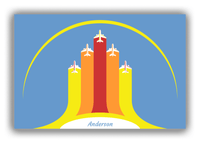 Thumbnail for Personalized Airplane Canvas Wrap & Photo Print II - Light Blue Background - Front View
