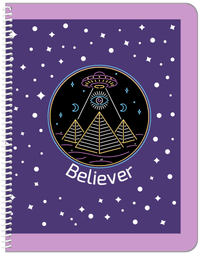 Thumbnail for Personalized Aliens / UFO Notebook - Seeing Eye - Front View