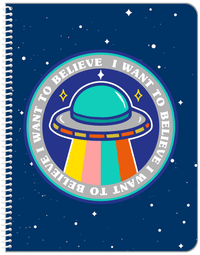 Thumbnail for Aliens / UFO Notebook - I Want To Believe - Front View