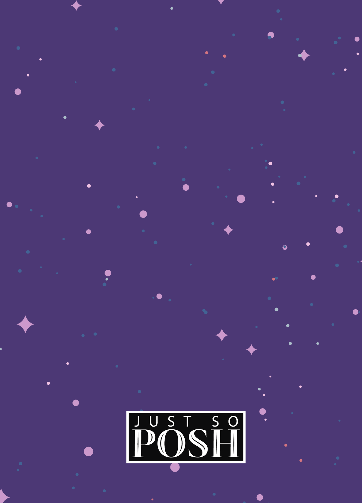 Personalized Aliens / UFO Journal - Purple Background - Back View