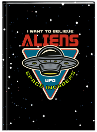 Thumbnail for Aliens / UFO Journal - I Want To Believe - Front View