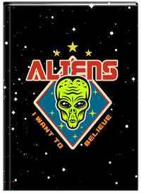 Thumbnail for Aliens / UFO Journal - I Want To Believe - Front View