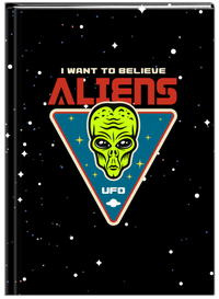 Thumbnail for Aliens / UFO Journal - I Want To Believe - Front View