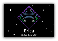 Thumbnail for Personalized Alien / UFO Canvas Wrap & Photo Print - Forest - Front View