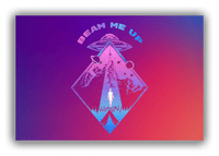 Thumbnail for Alien / UFO Canvas Wrap & Photo Print - Beam Me Up - Front View