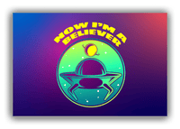 Thumbnail for Alien / UFO Canvas Wrap & Photo Print - Now I'm A Believer - Front View