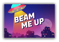 Thumbnail for Alien / UFO Canvas Wrap & Photo Print - Beam Me Up - Front View